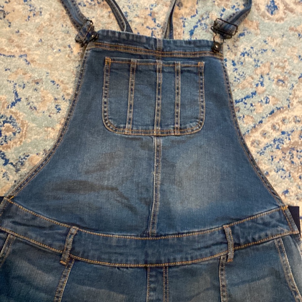 Indigo Blue Maternity Overalls - Picture 3 of 7